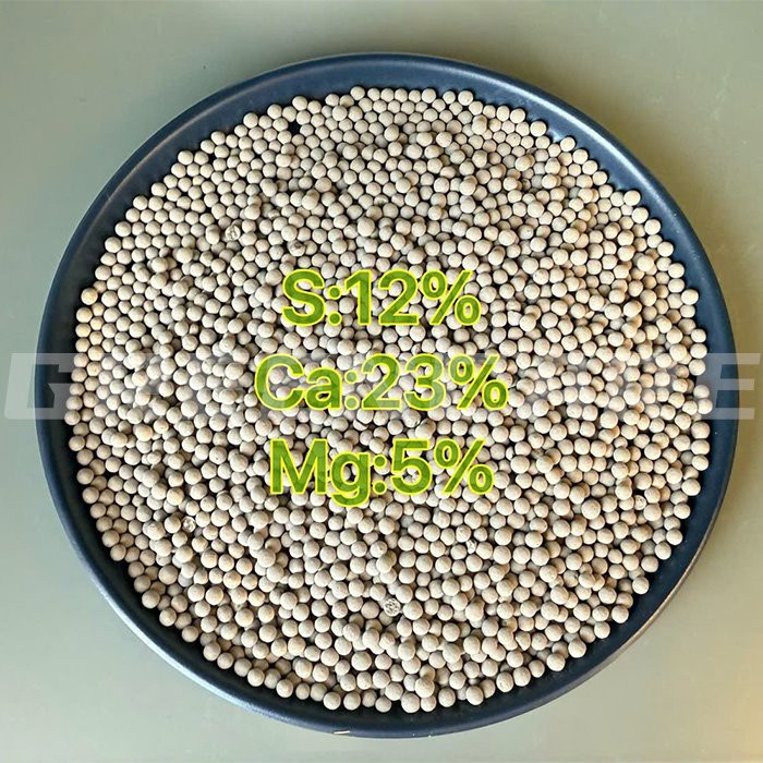 顆粒硫酸カルシウム（S 12％CA 23％mg：5％）